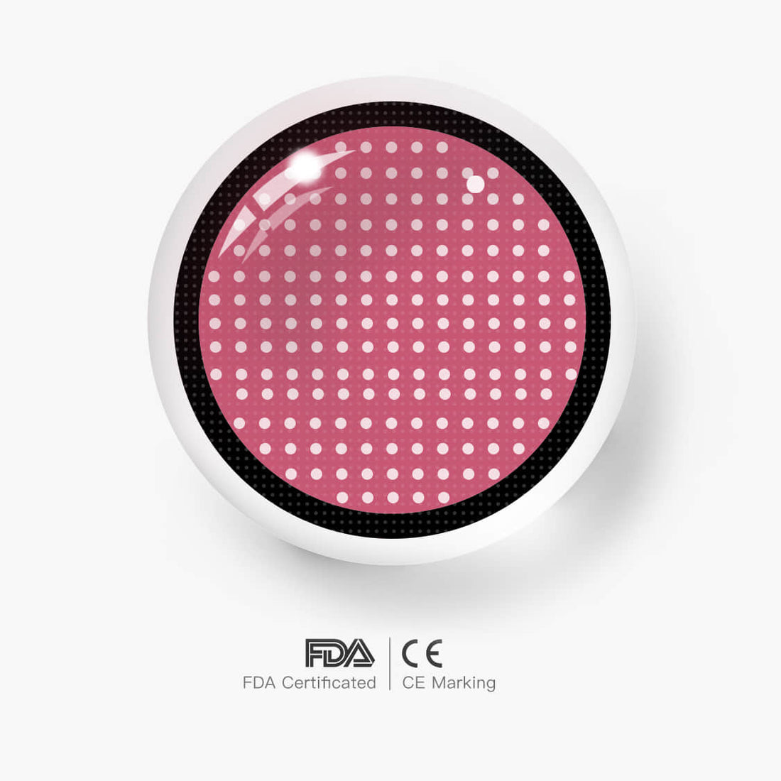 Demon Slayer Red Manson Mesh Colored Contact Lenses