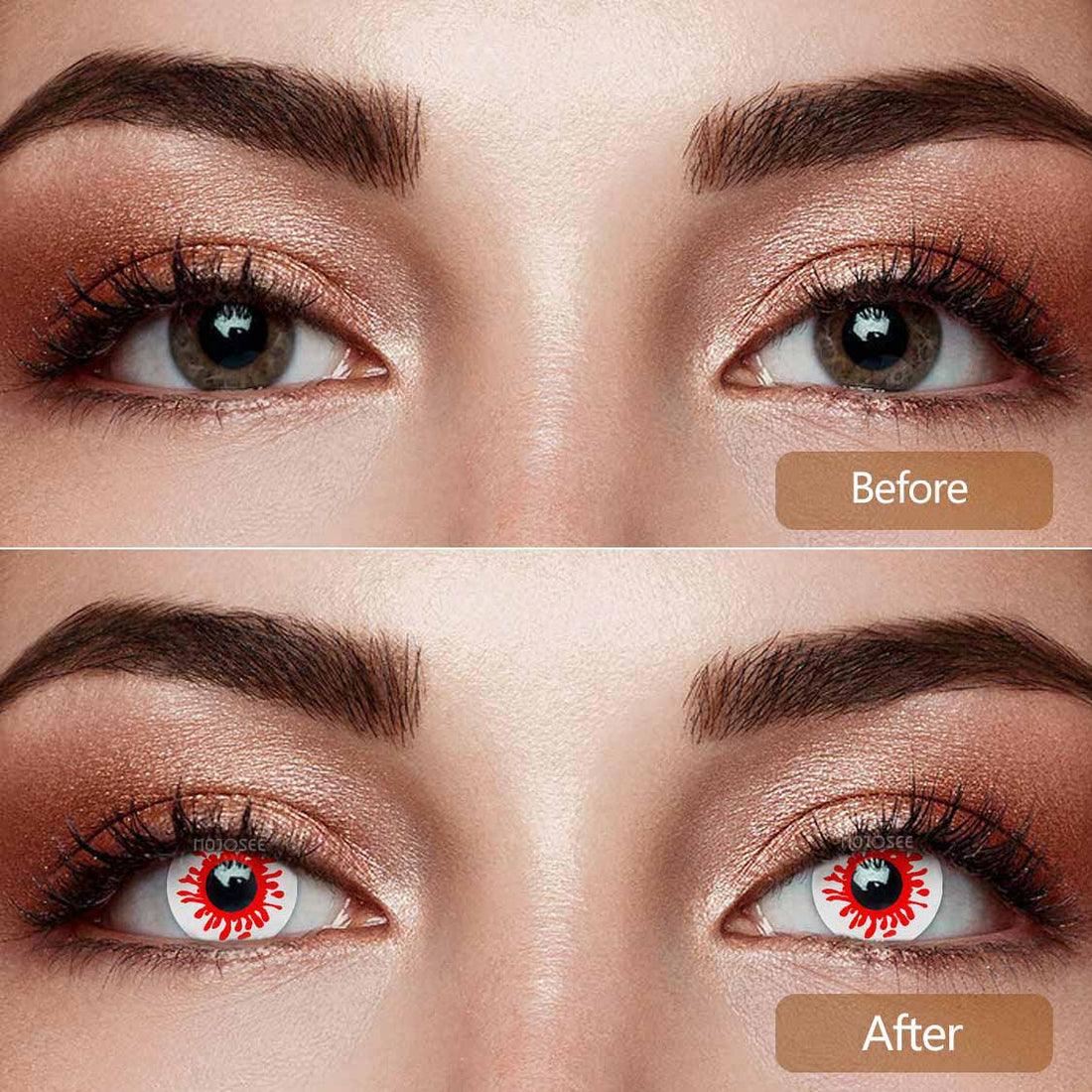 Trauma Red Colored Contact Lenses