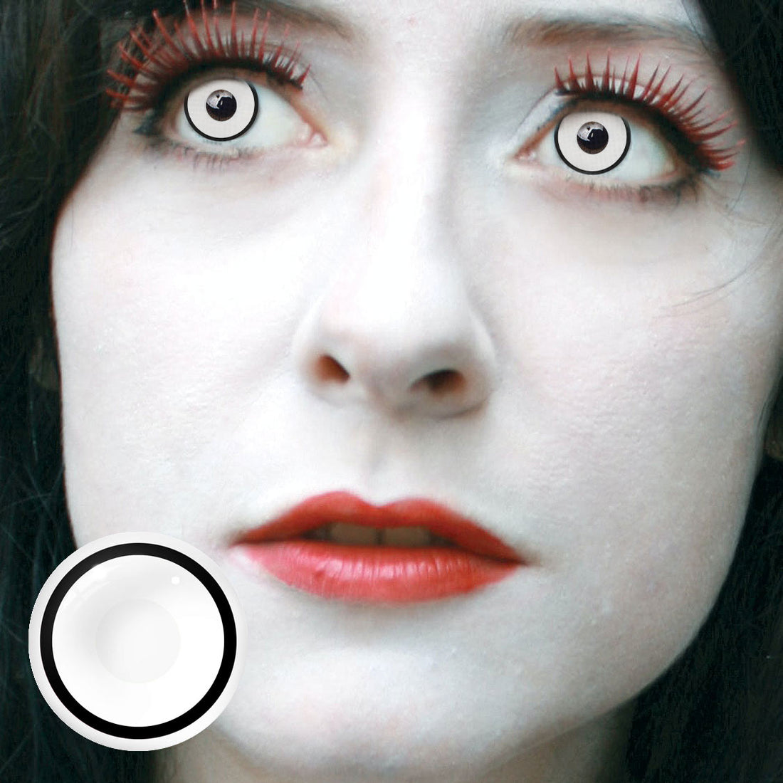 Circle Block White Manson Colored Contact Lenses