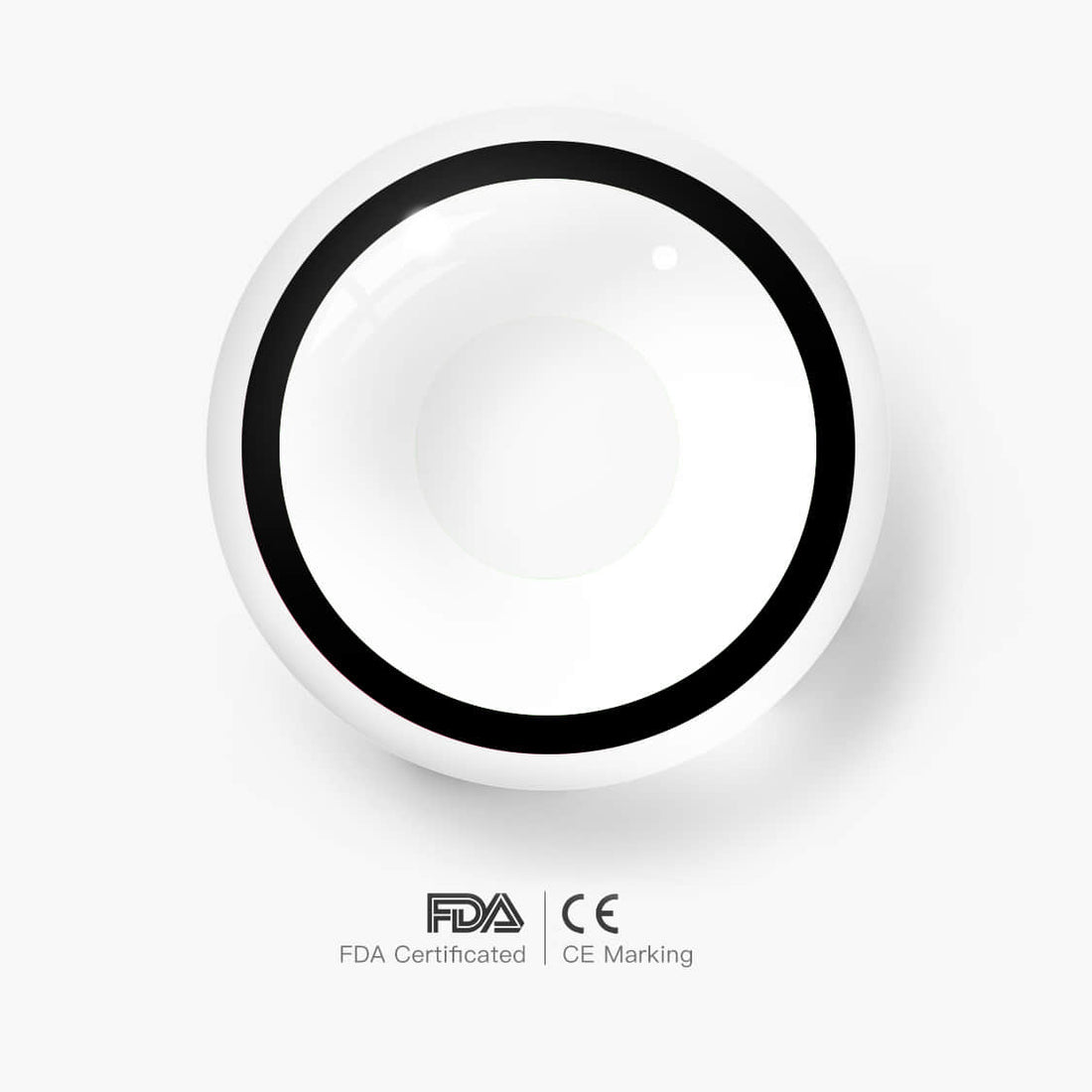 Circle Block White Manson Colored Contact Lenses