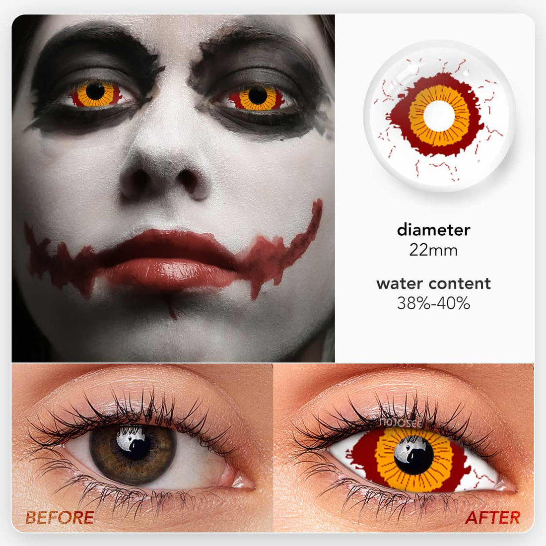 Zombie Colored Contact Lenses