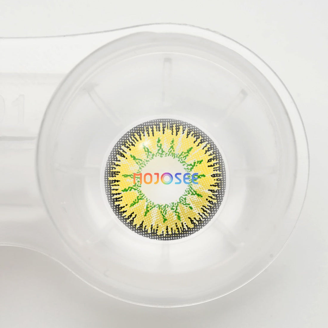 Vika Tricolor Yellow Flame Colored Contact Lenses for Men