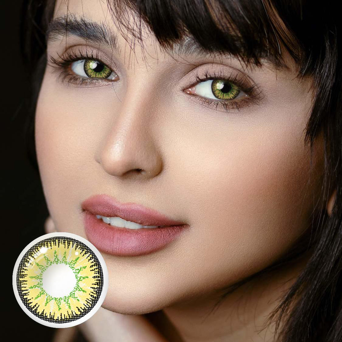 Vika Tricolor Yellow Colored Contact Lenses