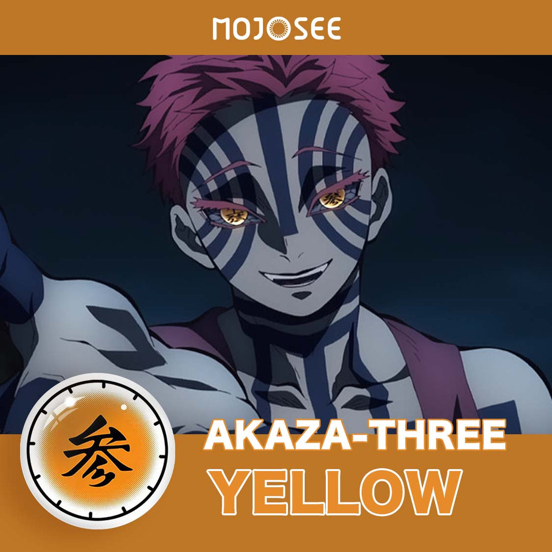 Akaza-three Cosplay Contact Lenses – Demon Slayer