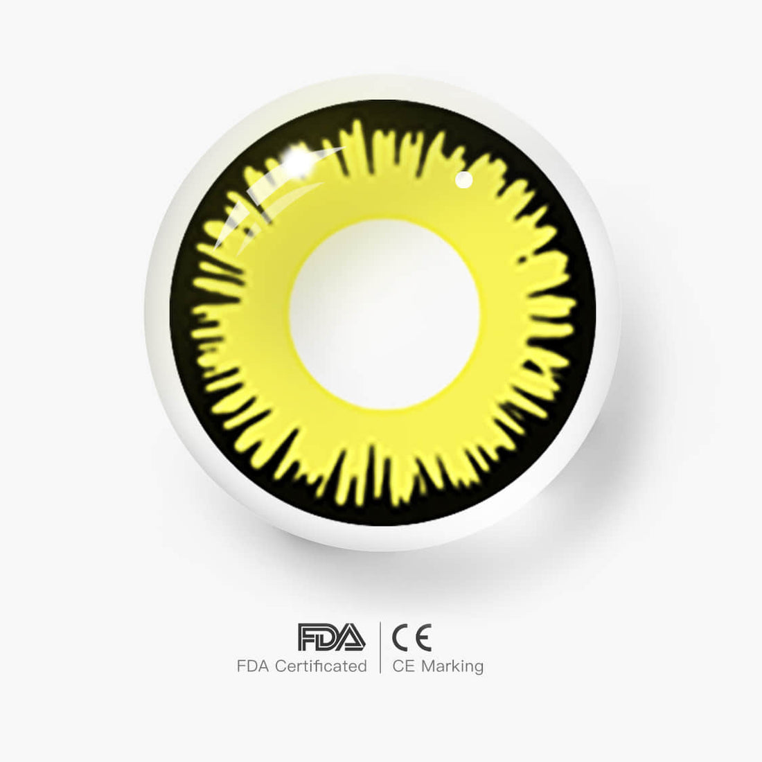 Sun moon Solar Eclipse Colored Contact Lenses for Men