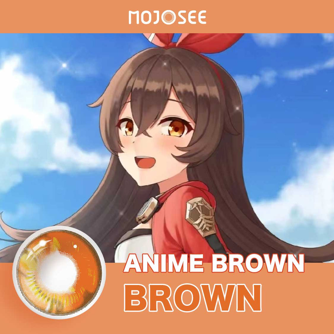 Genshin Anime Brown Colored Contact Lenses