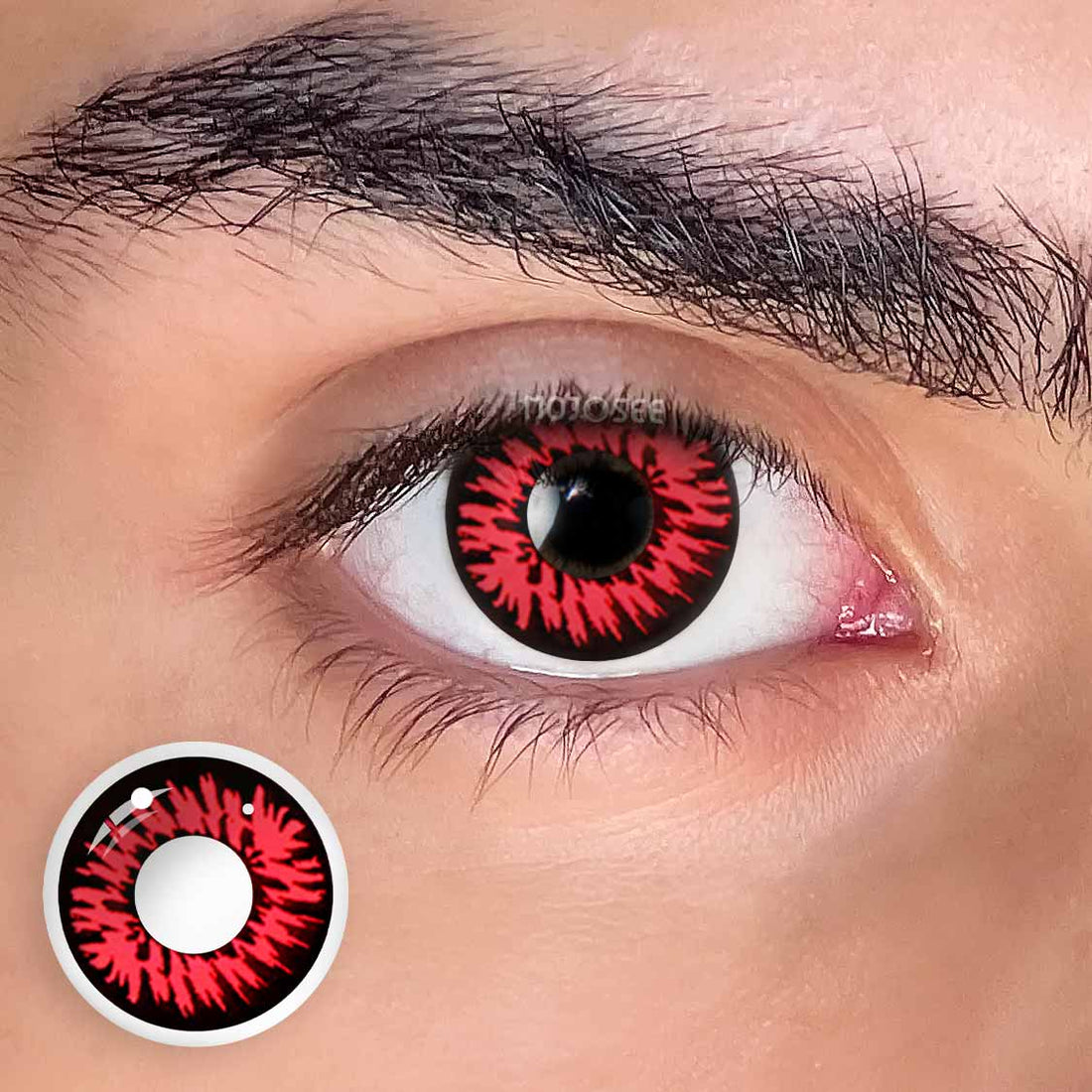 Enchanted Black Colored Contact Lenses for Men