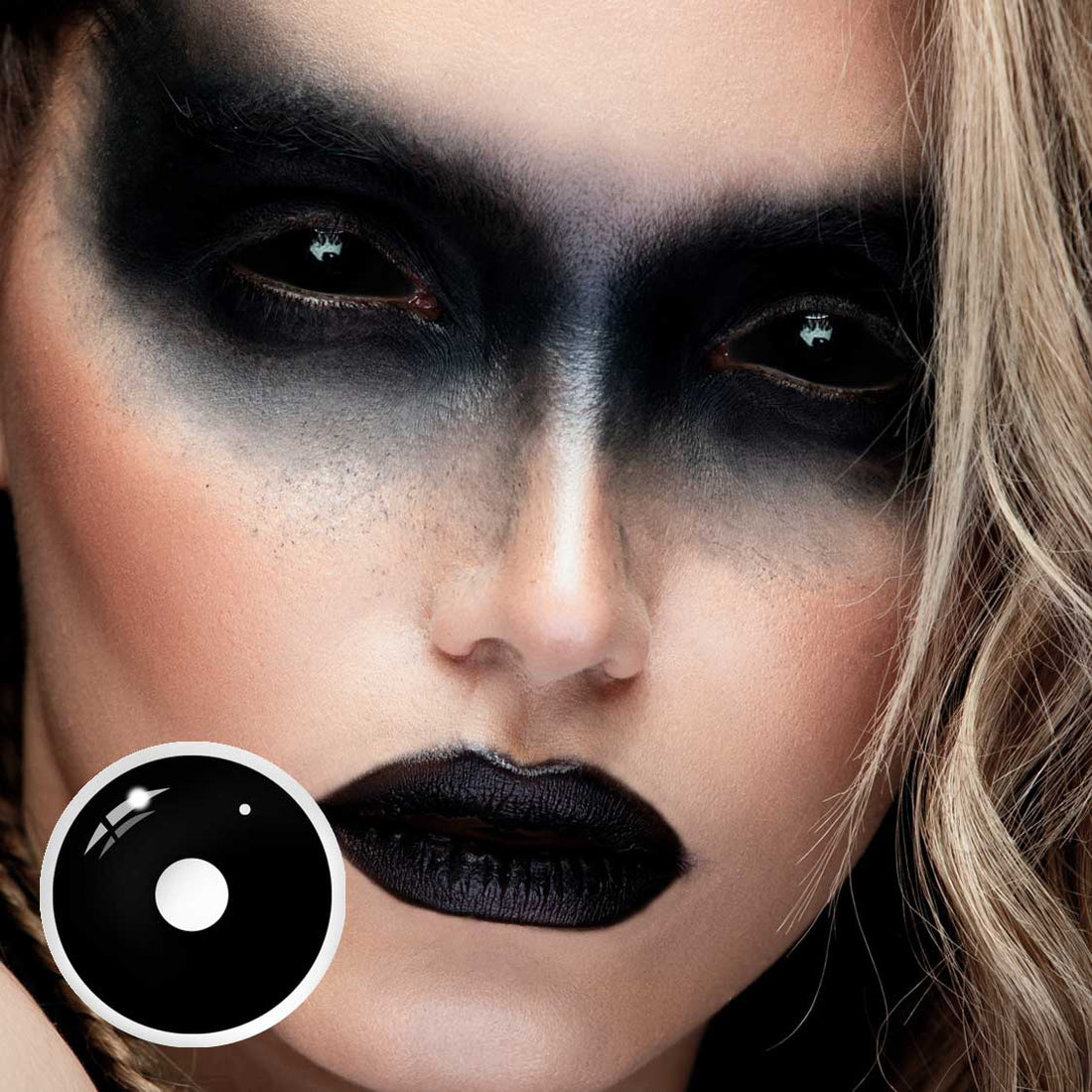 Black Sclera Colored Contact Lenses