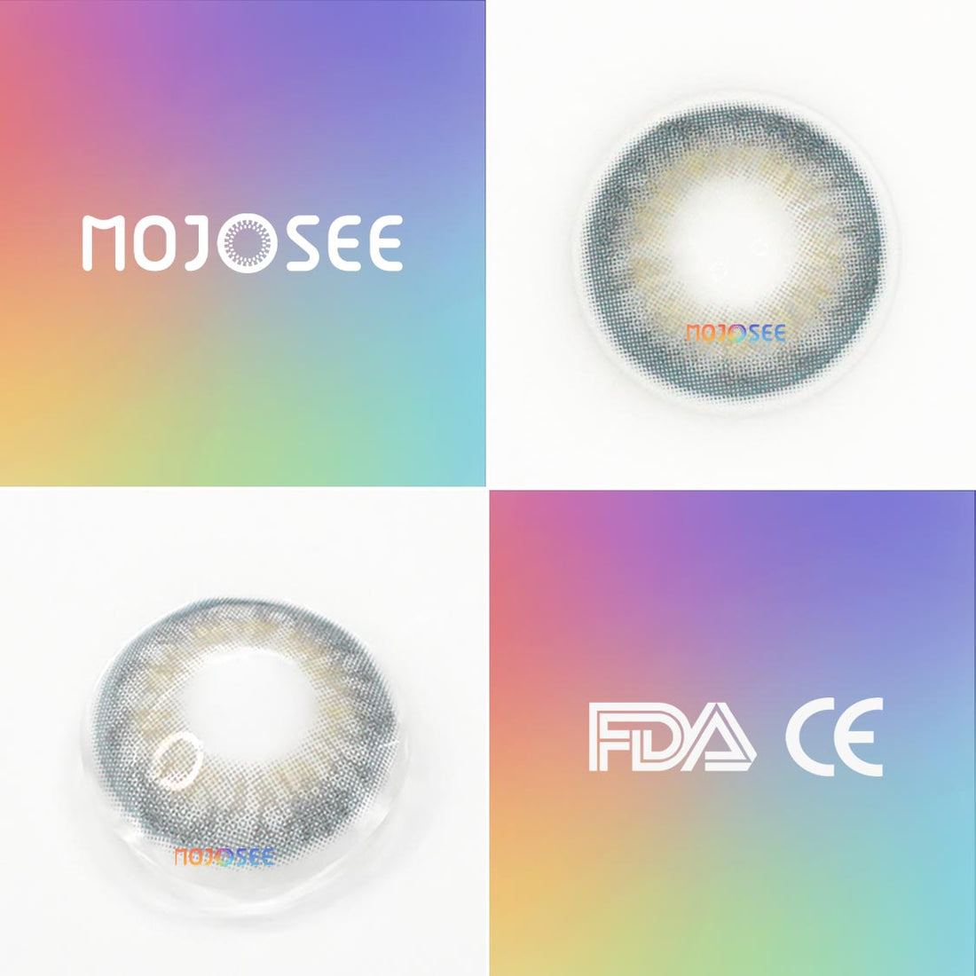 DNA Taylor Blue Gray Colored Contact Lenses for Men