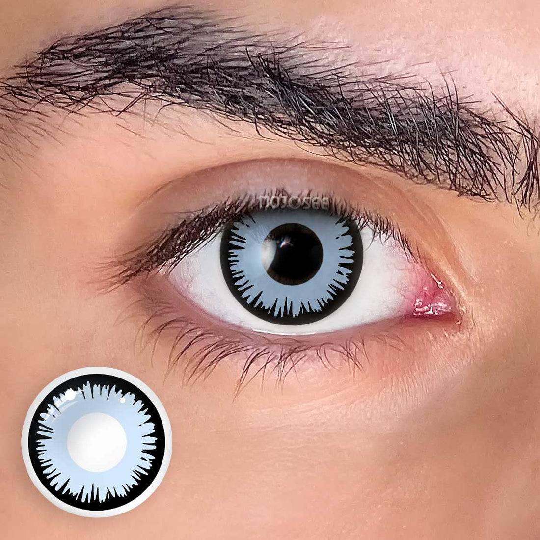 Sun moon Lunar Eclipse Colored Contact Lenses for Men