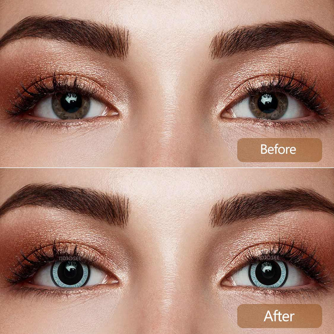 Oyster Nebula Blue Colored Contact Lenses