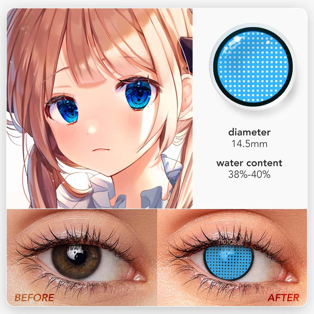 Mesh Colored Contact Lenses