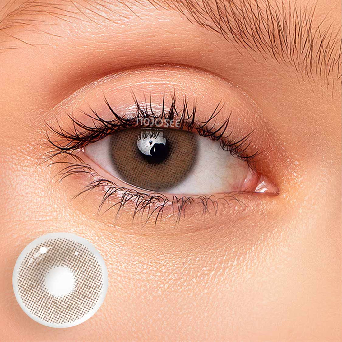 Smoky Tea Colored Contact Lenses