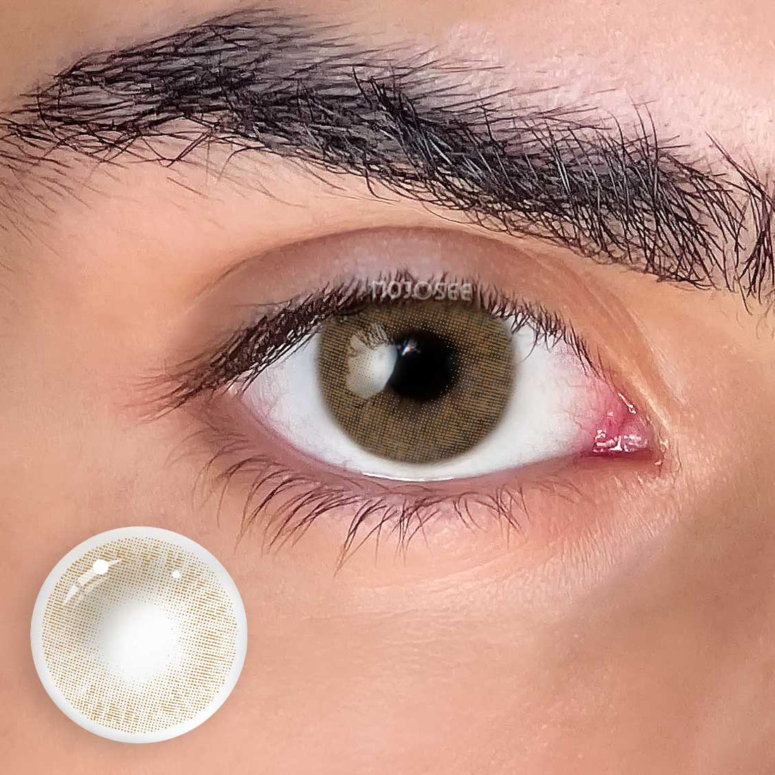 Athena Caramel Colored Contact Lenses for Men