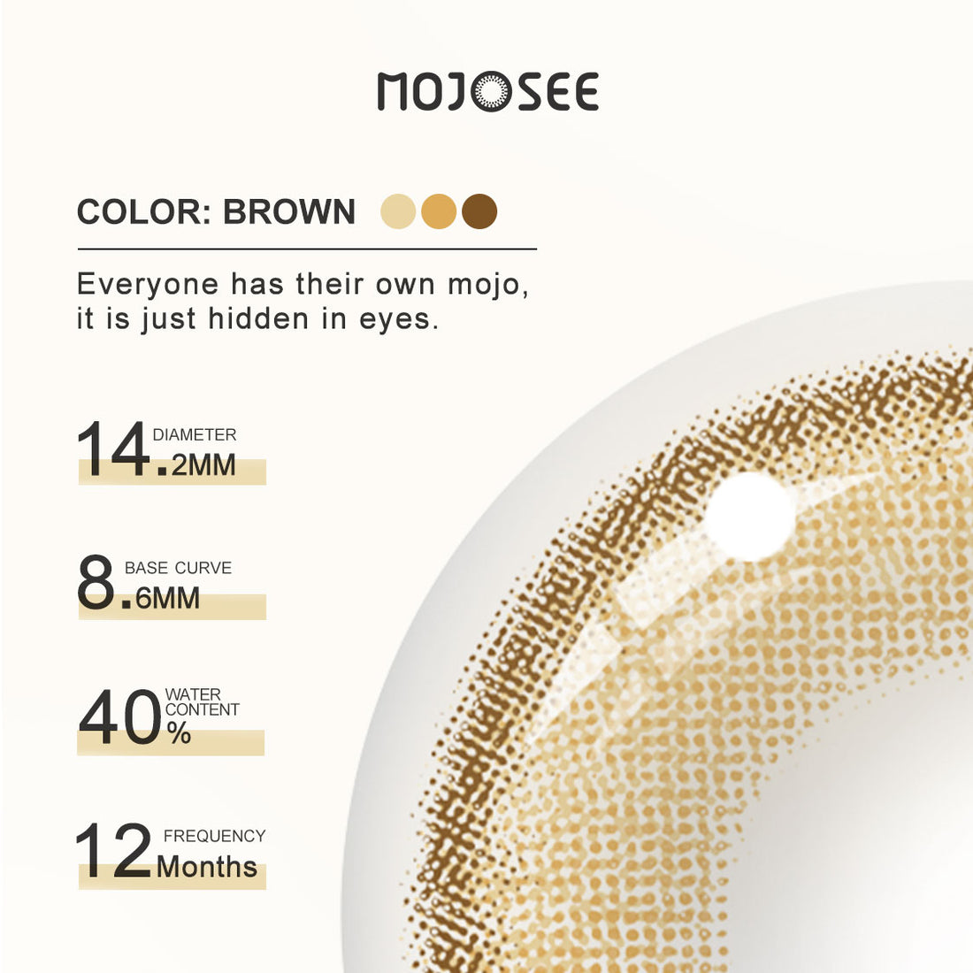 Dubai brown Colored Contact Lenses for Men