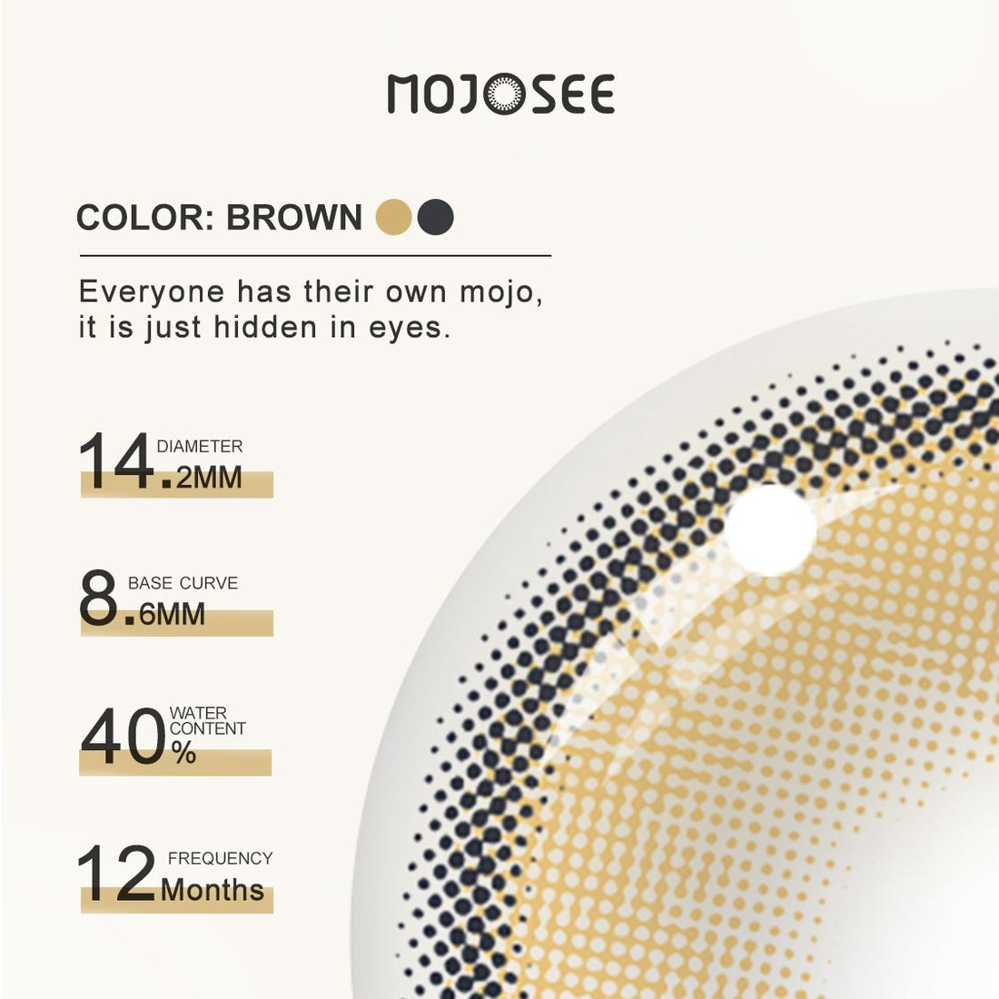 Into The Metaverse X-Brown Flare Colored Contact Lenses for Men