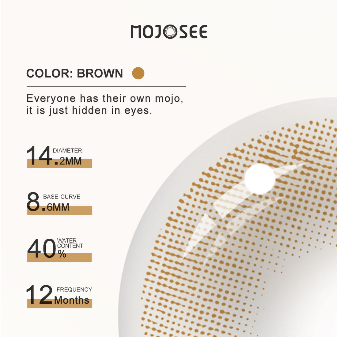 Athena Caramel Colored Contact Lenses