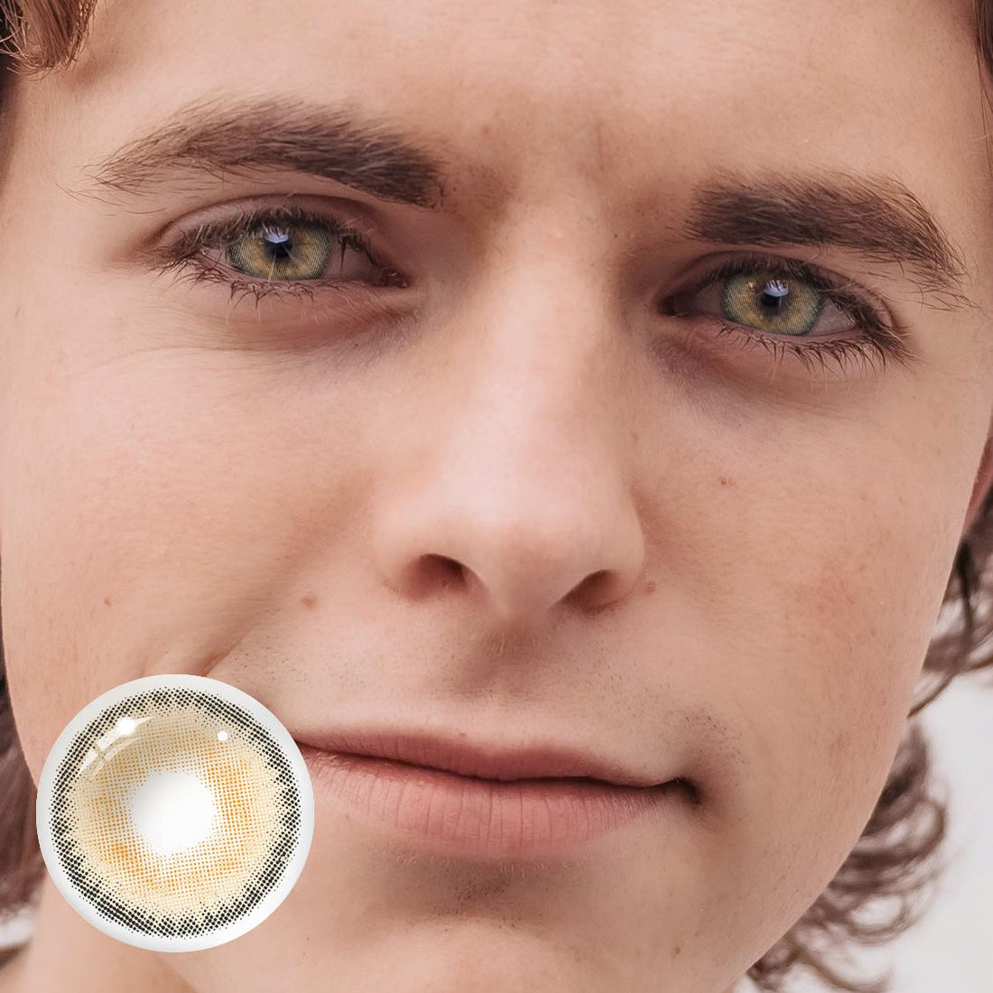 Classical Coffee Colored Contact Lenses for Men