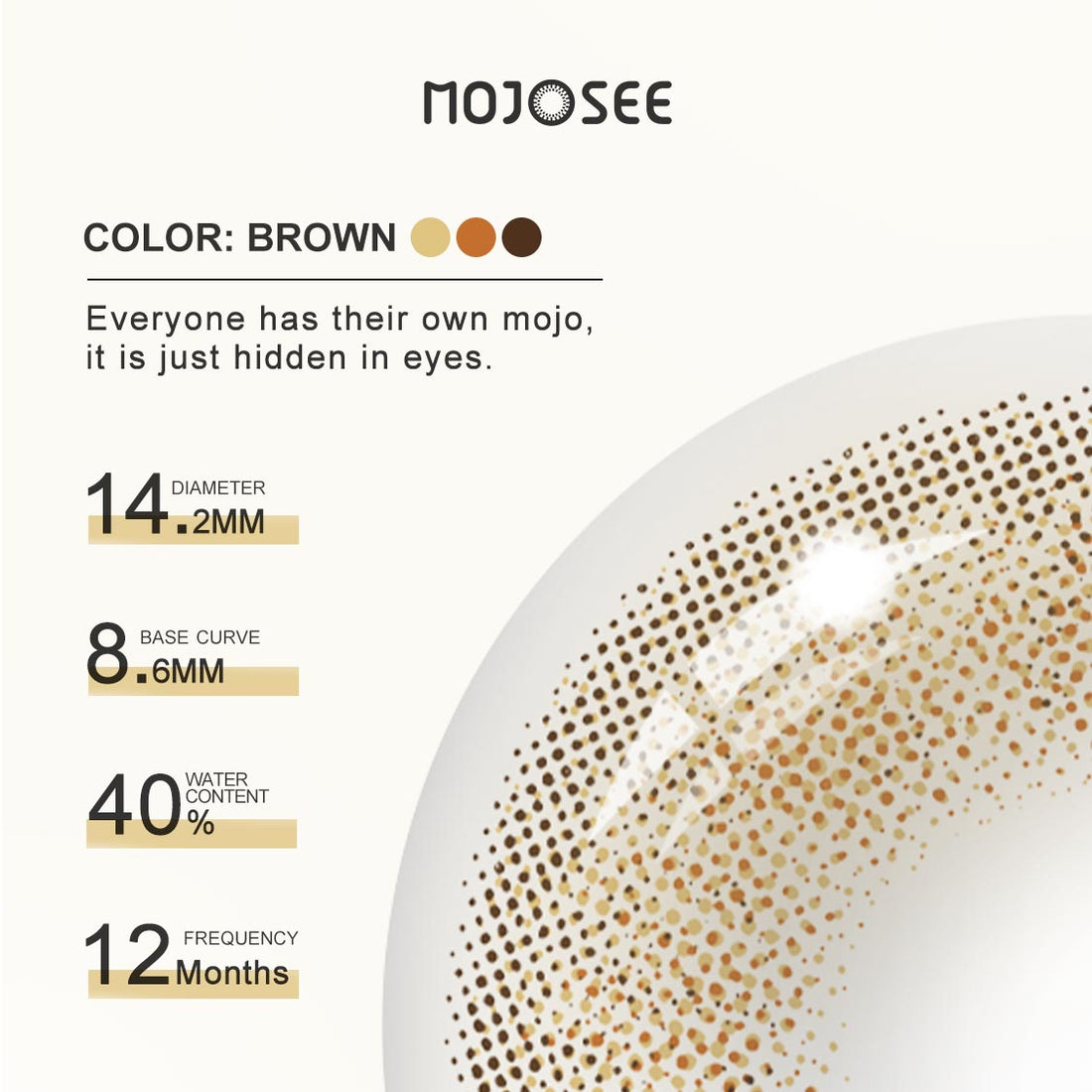 Wildcat Brown Colored Contact Lenses for Men