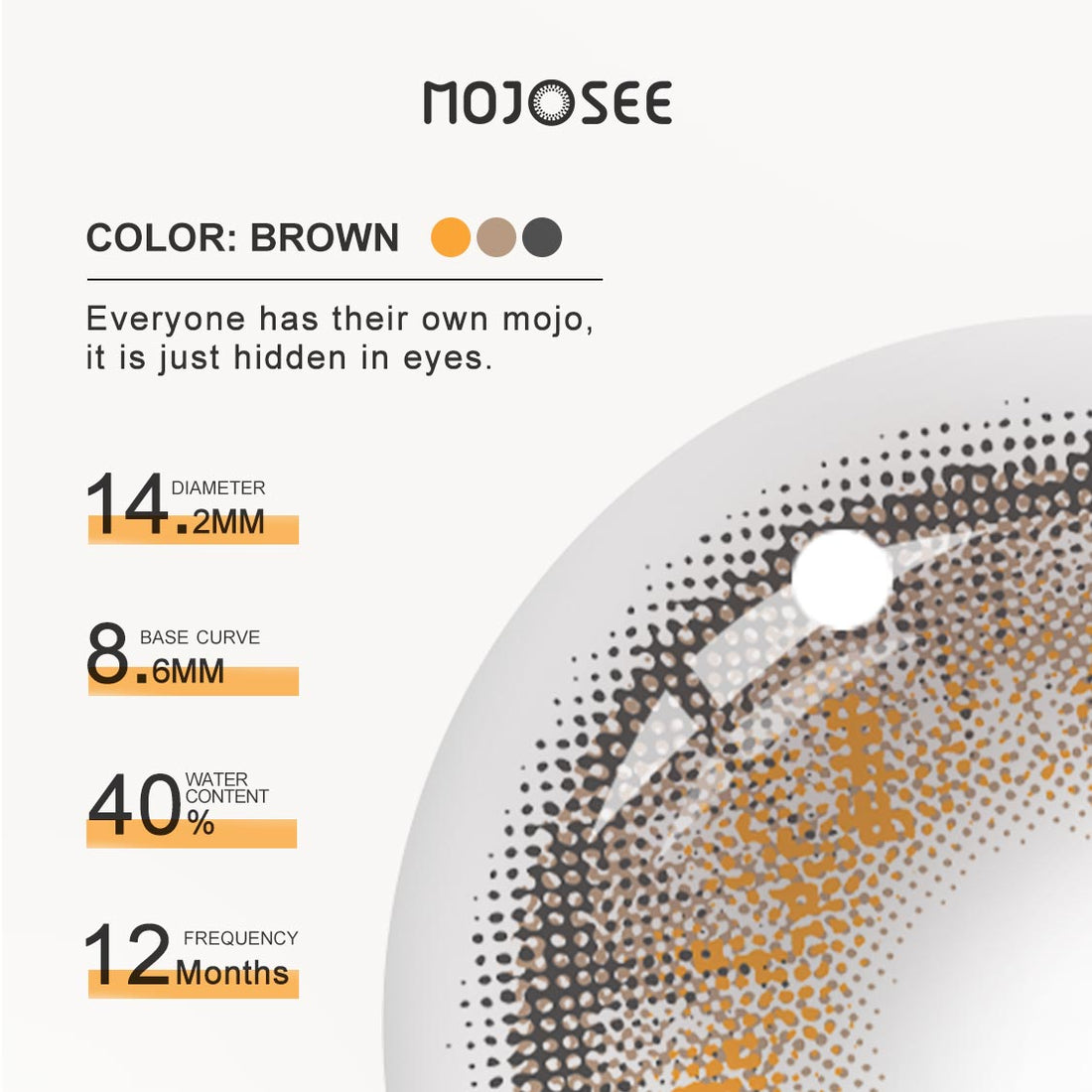 Opal Brown Colored Contact Lenses