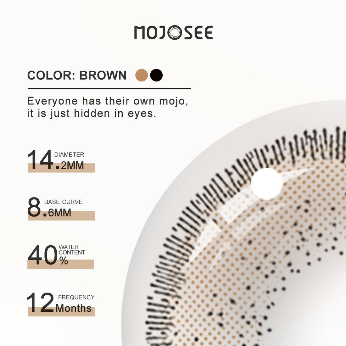 Athena Caffe Colored Contact Lenses for Men