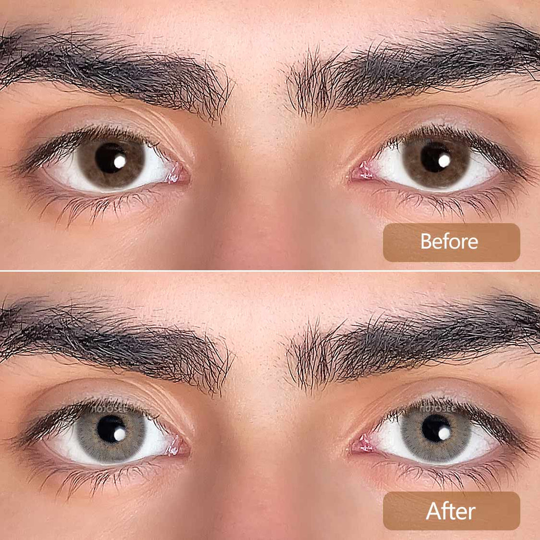 Smoky Smokey Colored Contact Lenses for Men