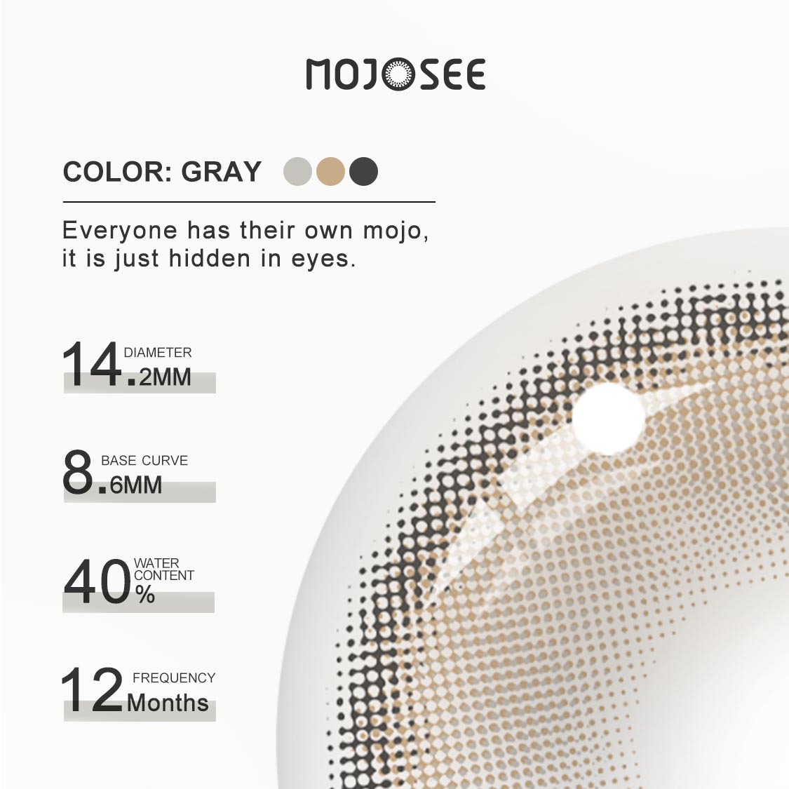 Sorayama Gray Colored Contact Lenses – mojosee