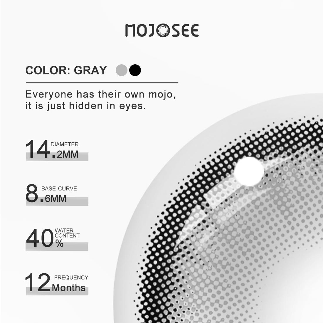 Rain Forest Gray Colored Contact Lenses