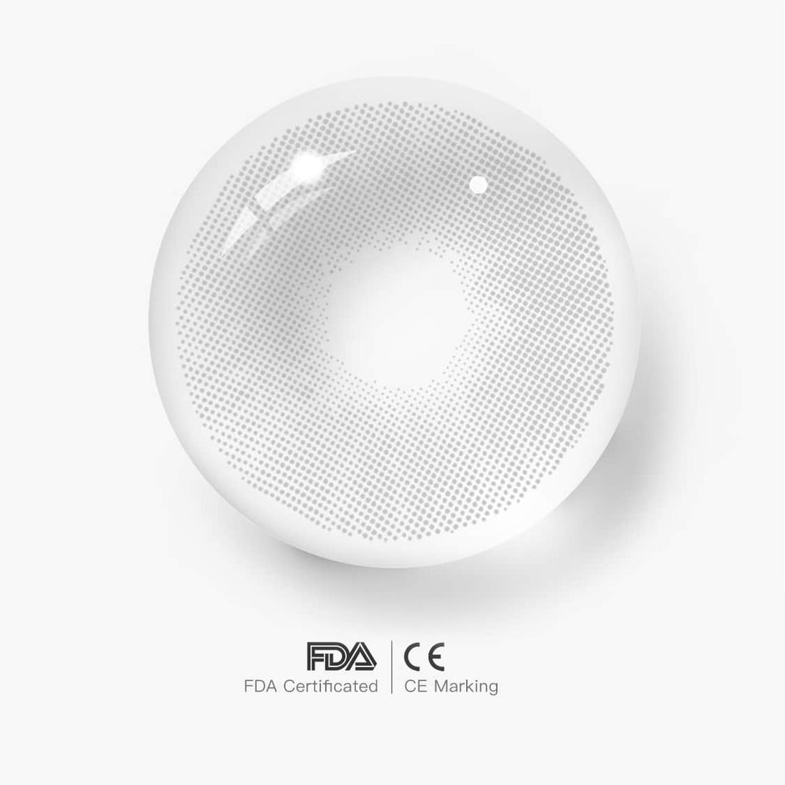 Polar Lights Gray Colored Contact Lenses for Men