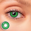 Love Words Green Colored Contact Lenses