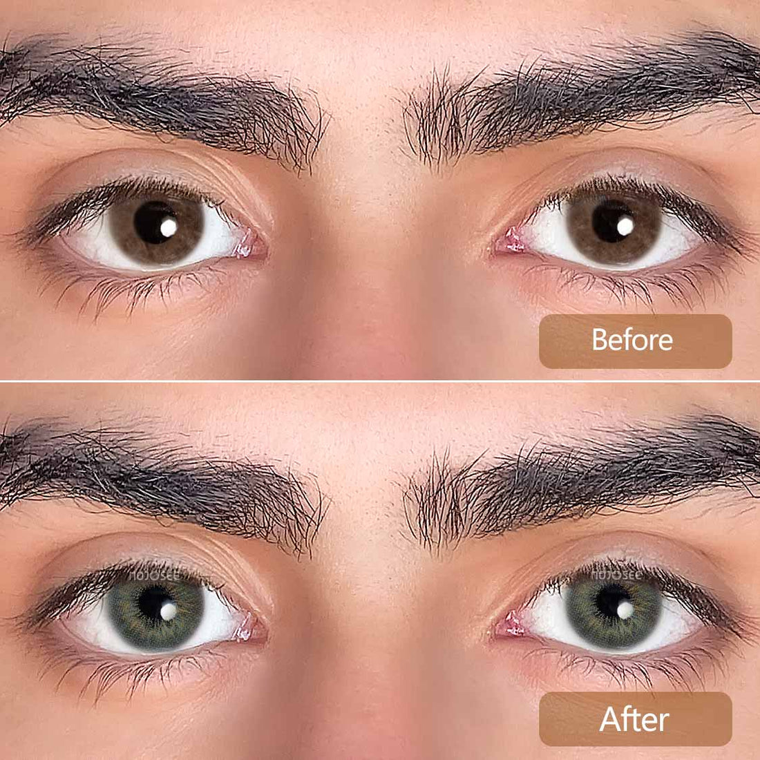 Sun-kissed Cassie Colored Contact Lenses for Men