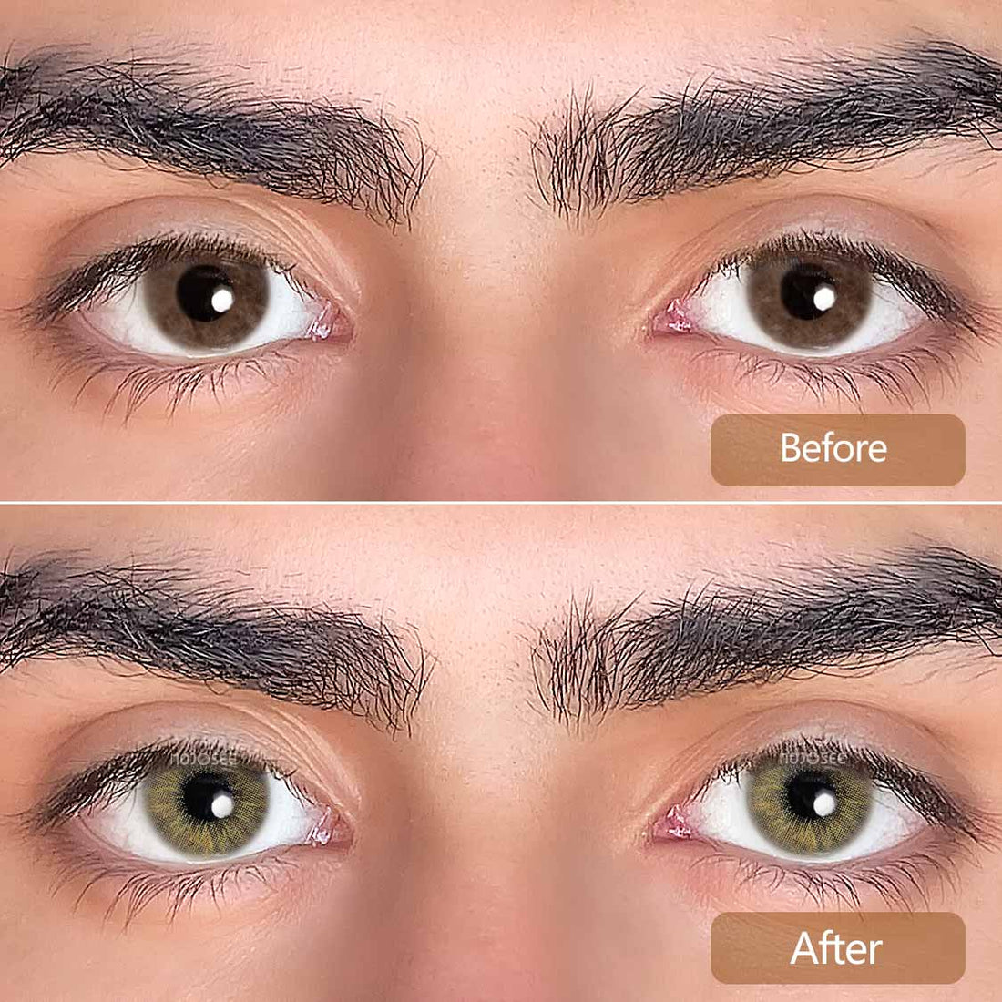 Sun-kissed Selena Colored Contact Lenses for Men