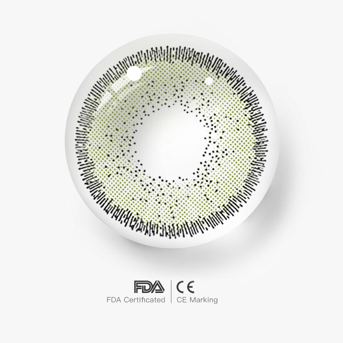 Athena Olivine Colored Contact Lenses