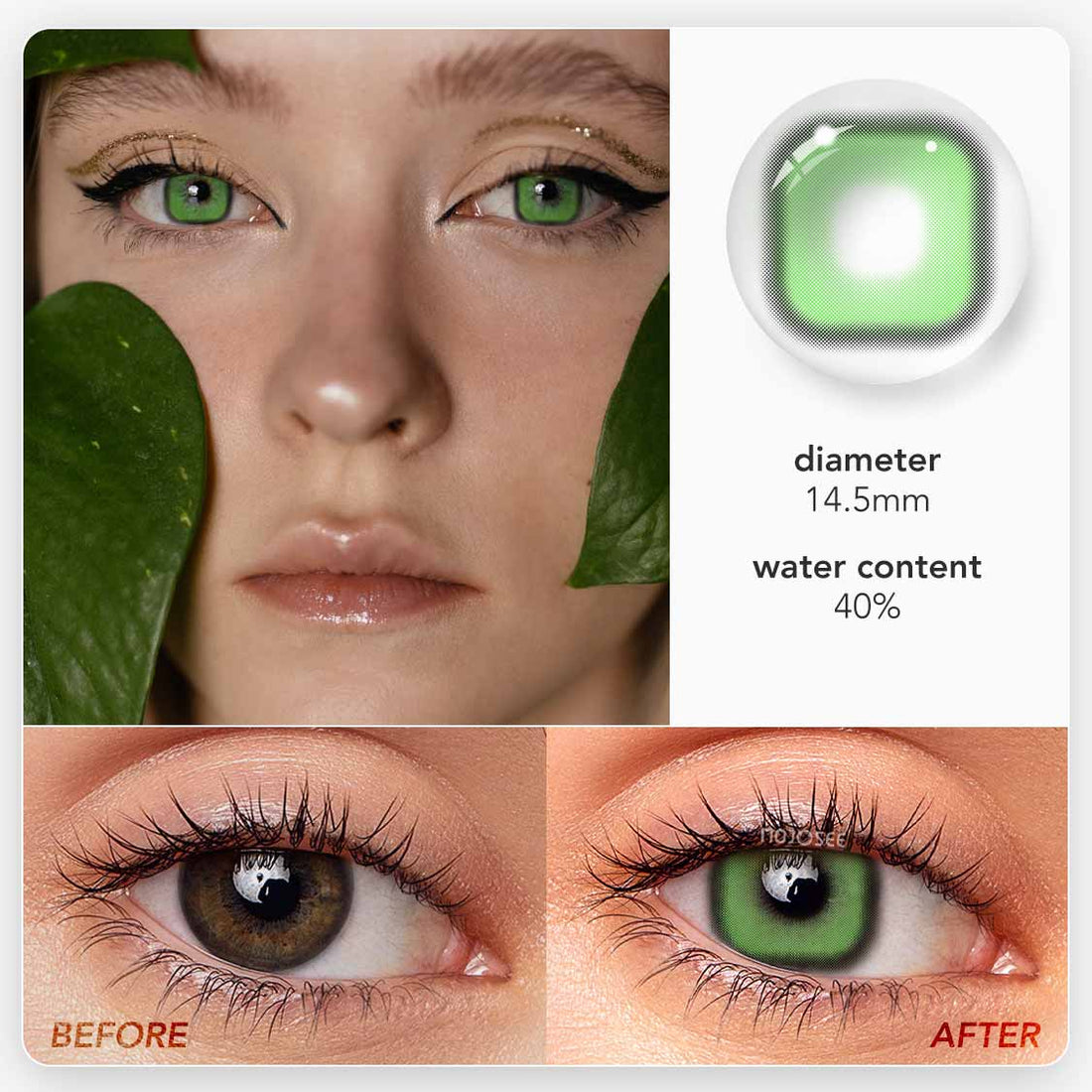 Fantastic Baby Square Mint Sugar Colored Contact Lenses