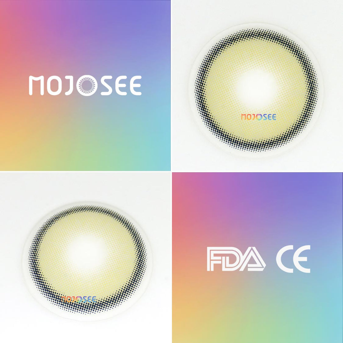 Into The Metaverse X-Green Flare Colored Contact Lenses for Men