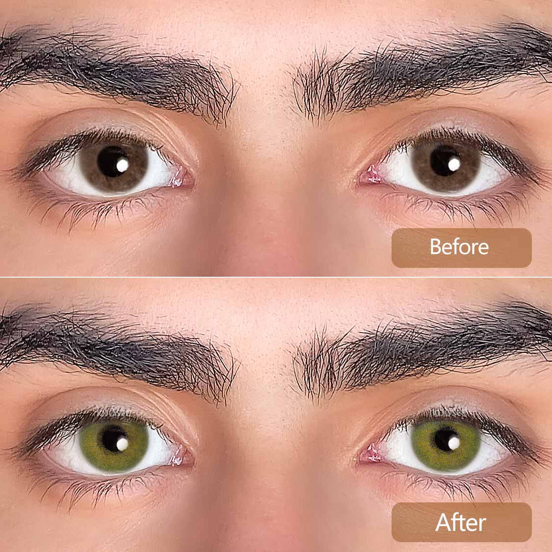 Cloud Green Colored Contact Lenses for Men