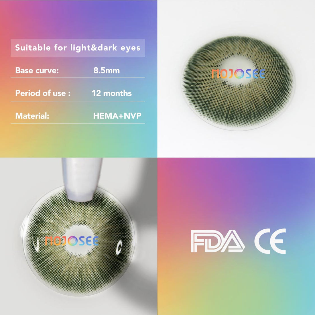Magnificent Amazonia Green Colored Contact Lenses