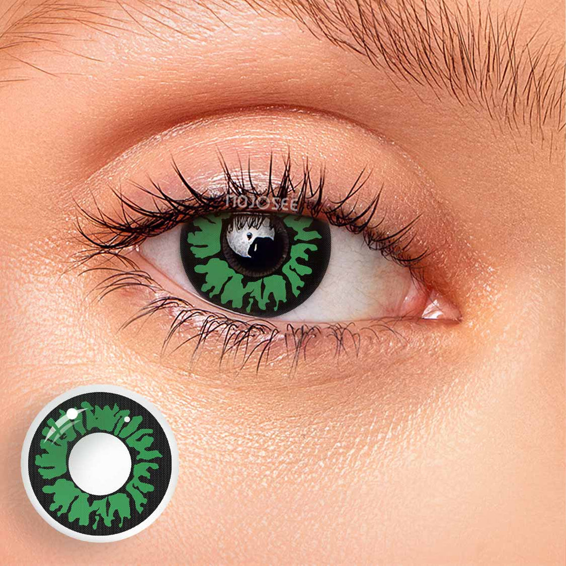 Aqua Panther Colored Contact Lenses
