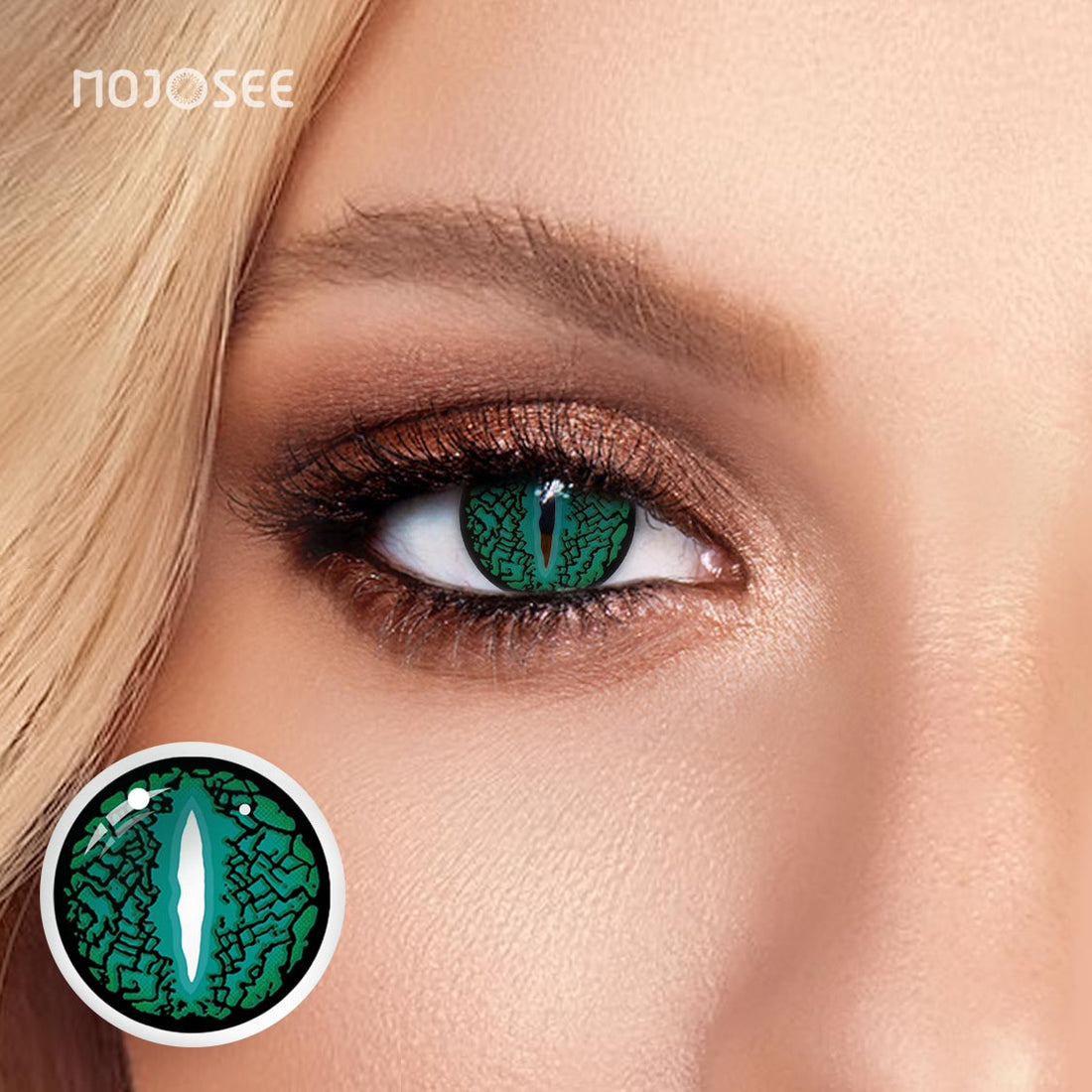 Lizard Eye Green Colored Contact Lenses
