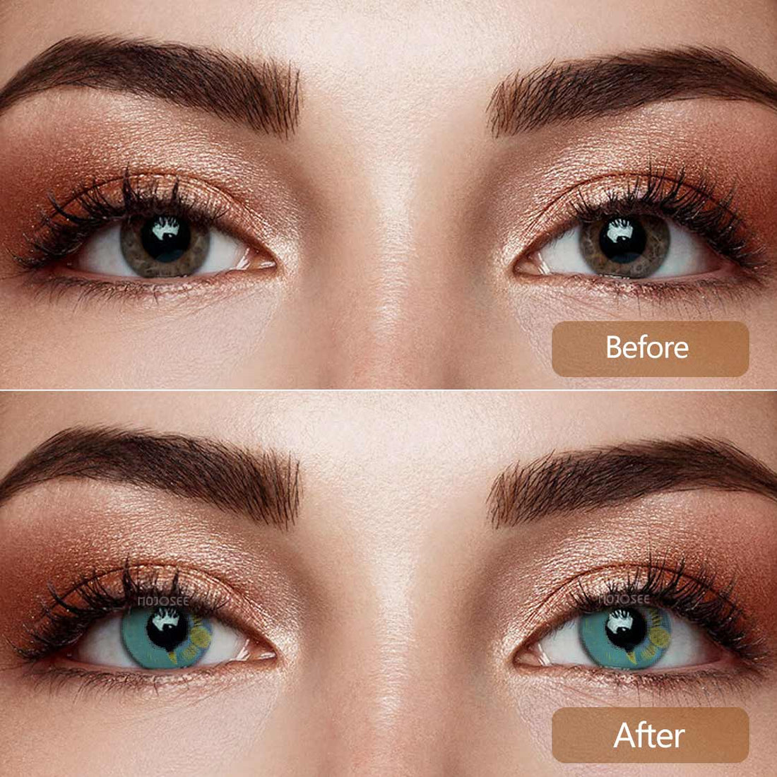 Demon Slayer Anime Green Colored Contact Lenses