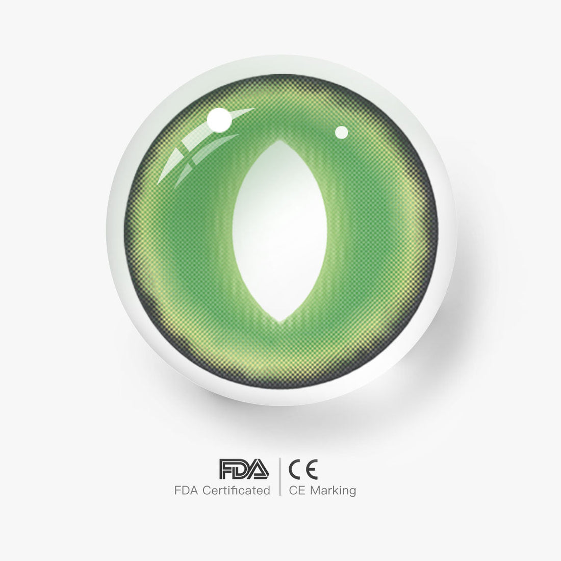 British Shorthair Green Colored Contact Lenses for Men