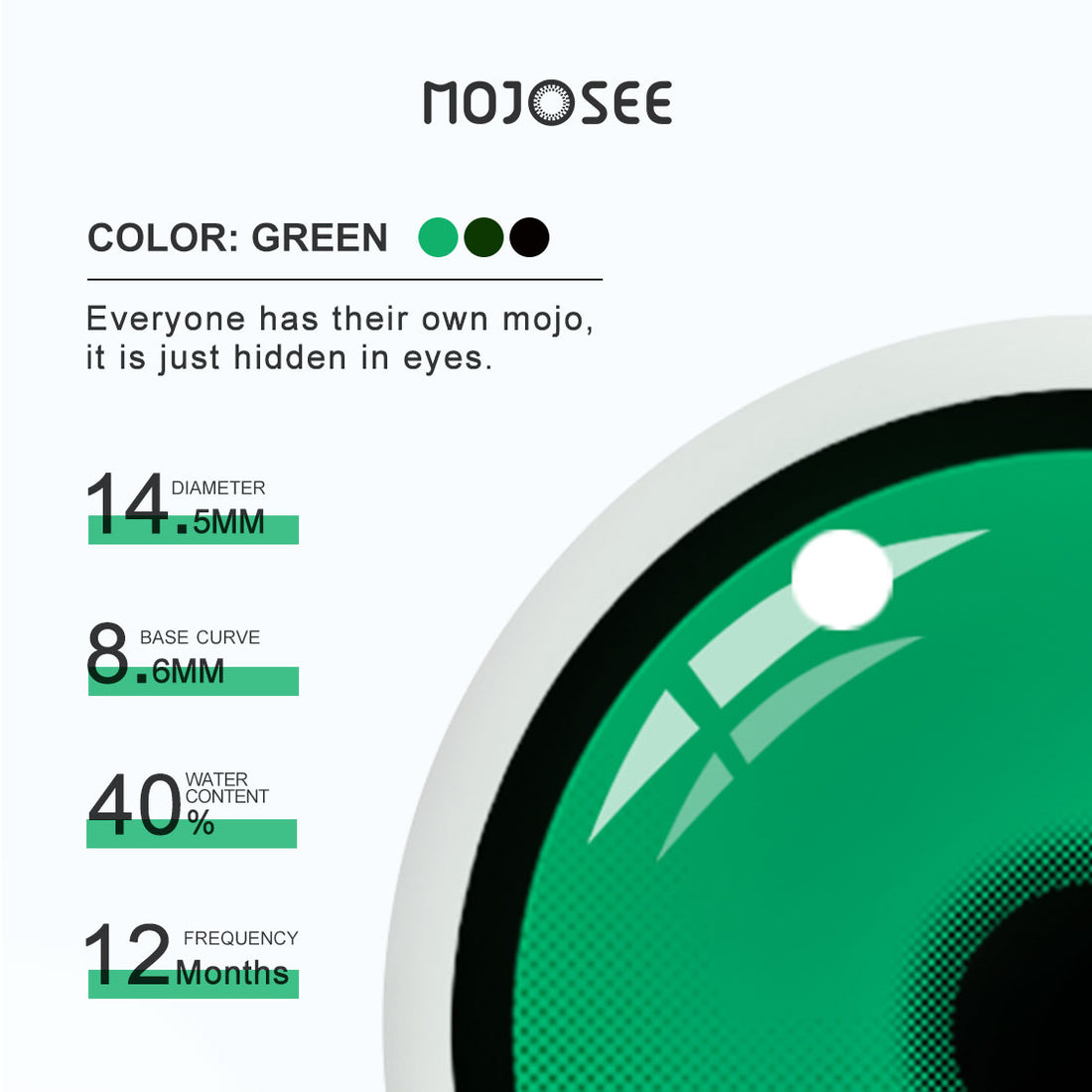 Forest Colored Contact Lenses for Men