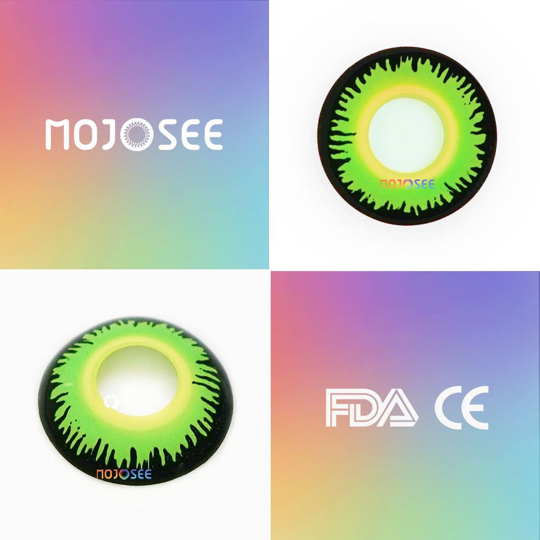 Green Werewolf Colored Contact Lenses for Men