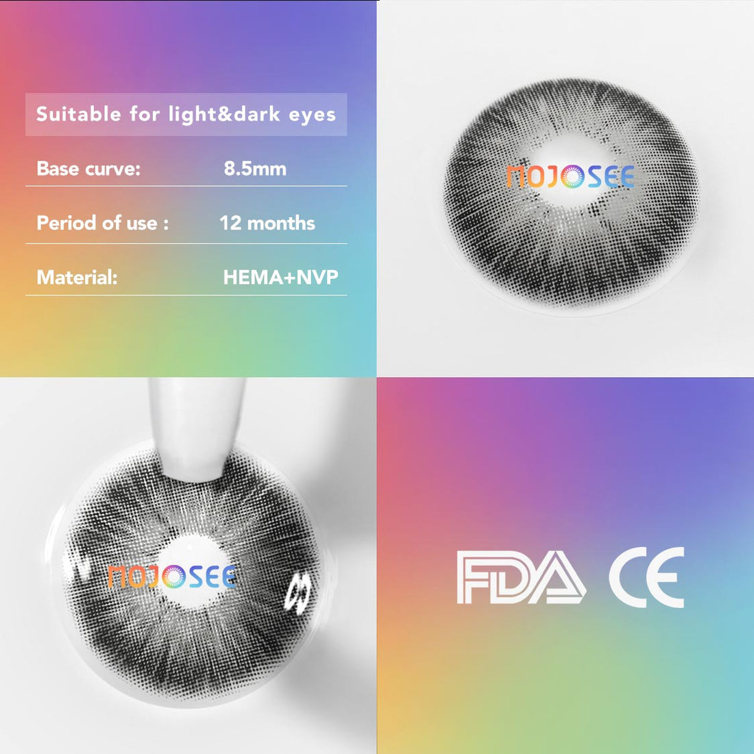Magnificent Icy volcano Colored Contact Lenses for Men