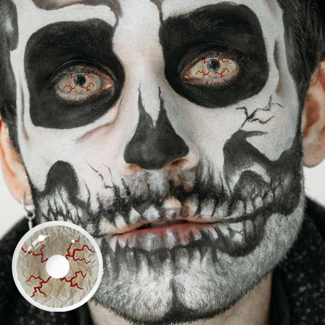 Bloodstained Sclera Colored Contact Lenses