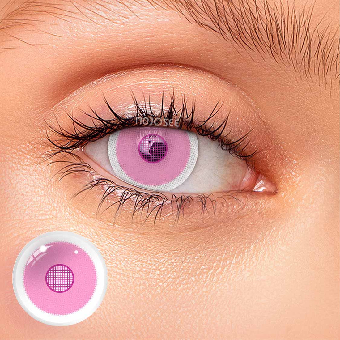 Rose Bloom Colored Contact Lenses