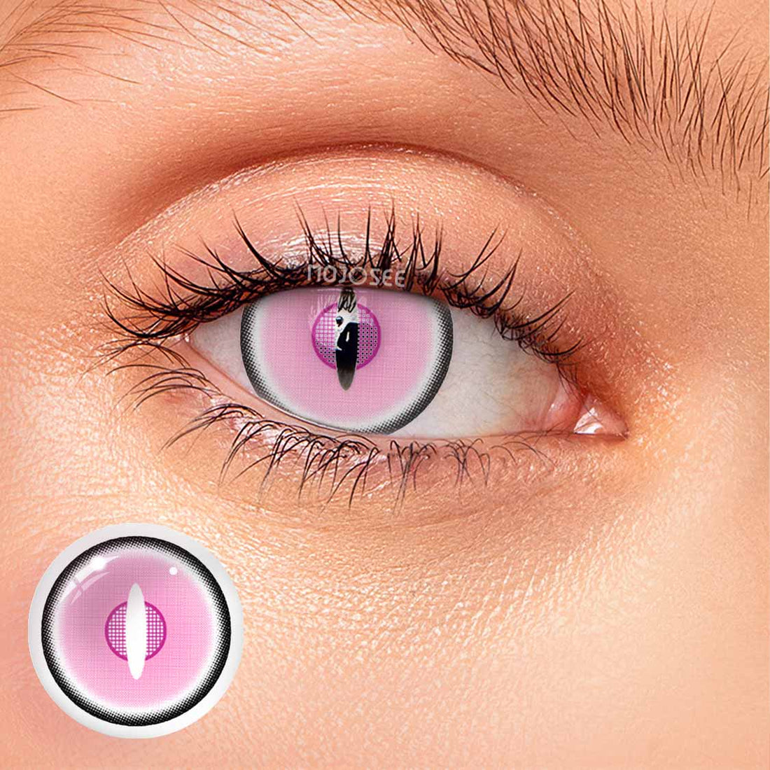 Nezuko Demon Cosplay Contact Lenses – Demon Slayer