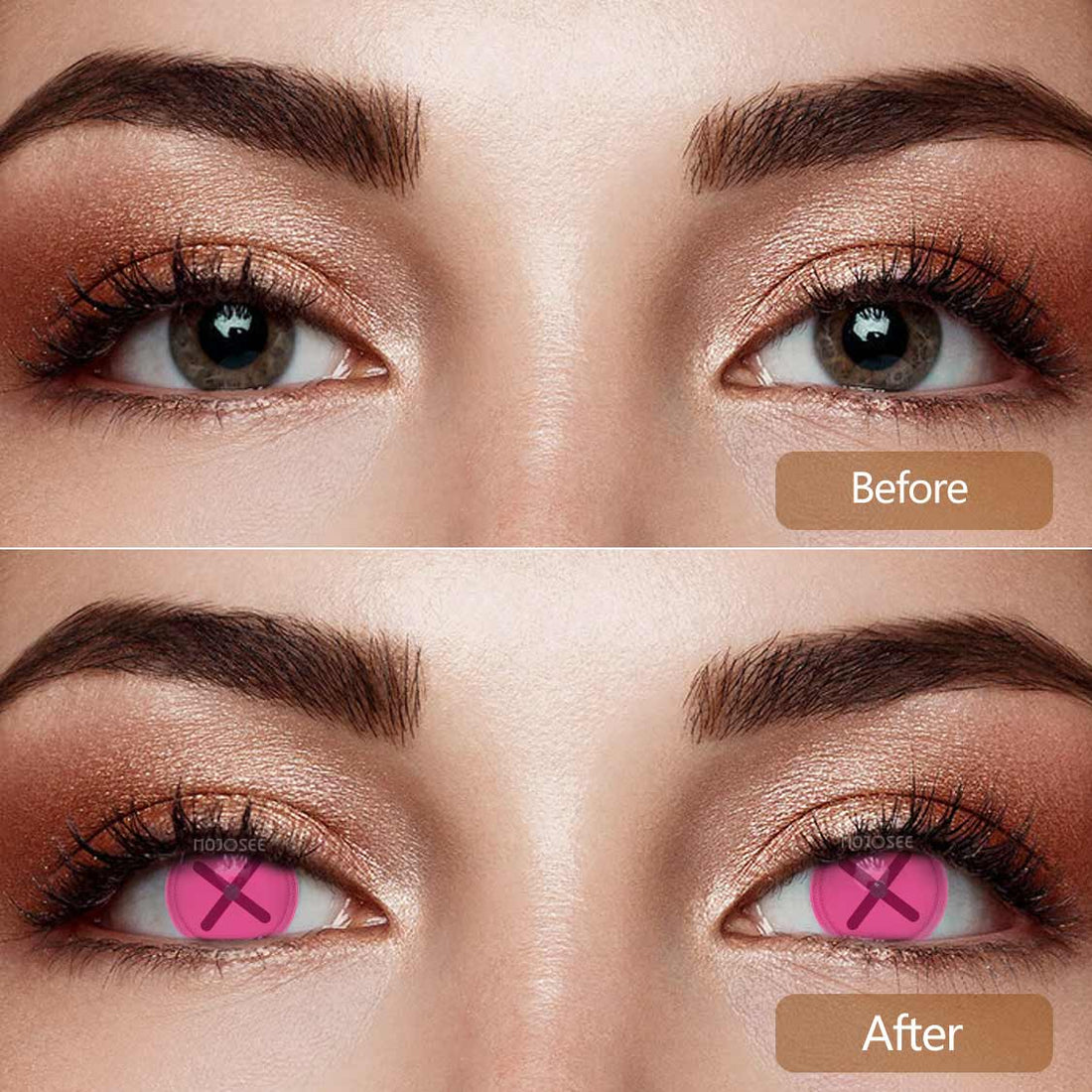 Button Eye Azalea Colored Contact Lenses