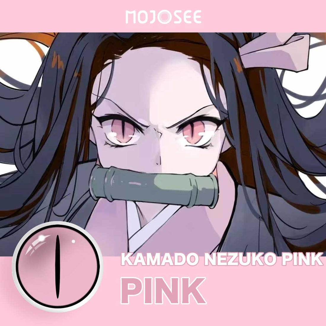 Kamado Nezuko Pink Cosplay Contact Lenses – Demon Slayer