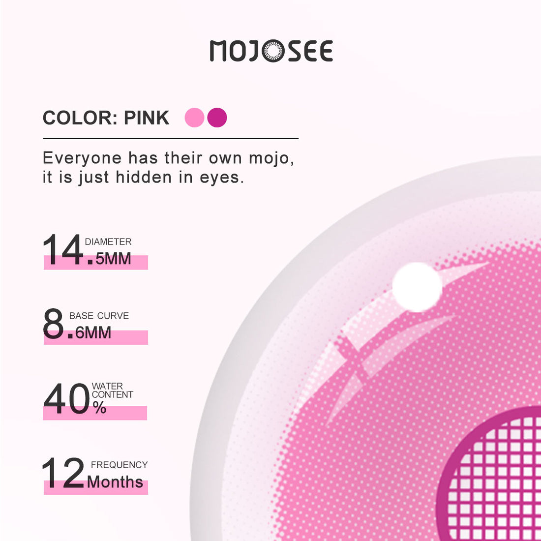 Rose Bloom Colored Contact Lenses for Men